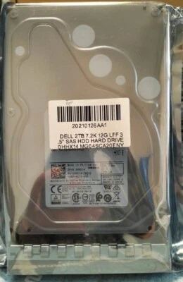 400-ATKJ DELL 2TB 7.2K SATA 3.5" 6Gb/s HDD 14GEN KIT Factory Sealed - Image 1 of 4
