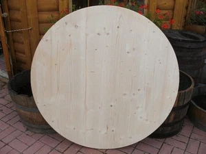 !!!TOP: 120cm TISCHPLATTE FÜR EICHENHOLZFASS WEINFASS EICHENFASS HOLZFASS!!! - Picture 1 of 4