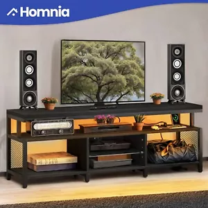 LED TV Stand For 32 to 70 In TVs Console With Power Outlets Entertainment Center - Picture 1 of 13