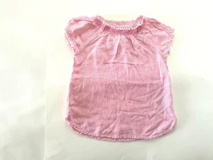 Camisa Blusa Top H M Niñas con Rayas Rosadas y Blancas Viscosa Talla 2-3 - Imagen 1 de 5