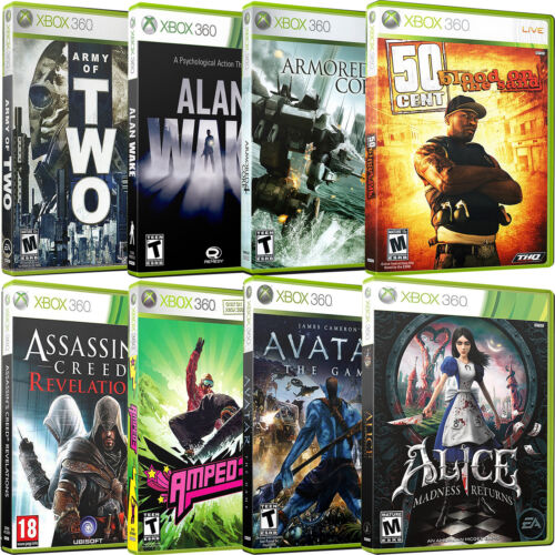 Replacement Xbox 360 #-A Covers & Cases New NO GAME OR MANUAL!!!