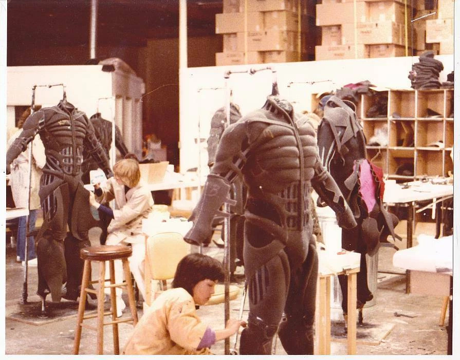LOT ONE: Behind the scenes 8x10 photo from the 1984 movie DUNE of the stillsuit. - Image 1 of 1
