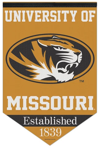 University of Missouri MIZZOU TIGERS NCAA Team Premium Felt 17x26 WALL BANNER Cover