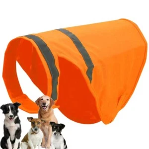 Reflective Dog Safety Vest Pet Fluorescent Clothes for Walking Night UK - Picture 1 of 14