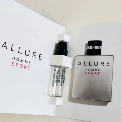 CHANEL Allure Homme Sport EDT Tamaño Muestra Spray 1.5ml/0.05oz - Auténtico Frasco Foto 1 de 4