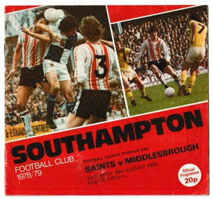 Southampton v Middlesbrough 1978/79 division 1 - Picture 1 of 1