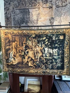 RARE Verdure Tapestry Mini Replica Souvenir Cotton-Linen Canvas Reactive Dye - Picture 1 of 14