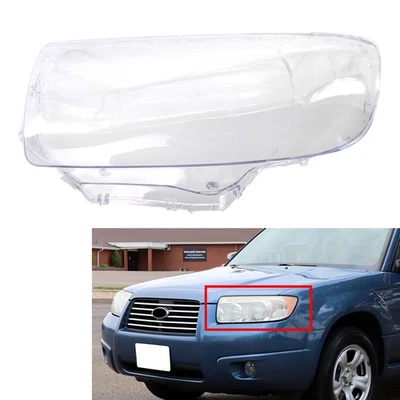 Car Front Headlight Headlamp Lens Cover For Subaru Forester 2006-2008 - Image 1 of 4