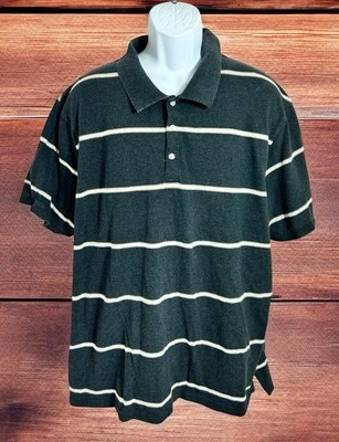 Camisa polo a rayas azul de Pronto Uoma para hombre talla XXL gris a rayas manga corta Foto 1 de 4