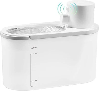 Fuente de agua automática para gatos 68 oz/2 L dispensador de agua visible nivel de agua para gatos Foto 1 de 4