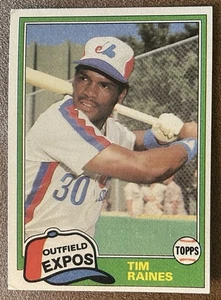 Tim Raines Rookie RC HOF Baseball Player 1981 Topps Traded #816 EX - Picture 1 of 4