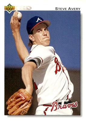 Steve Avery 1992 Upper Deck Baseball - #475 - Atlanta Braves - Image 1 of 2