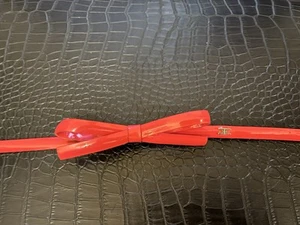 Elisabetta Franchi bow belt, red-pink. - Picture 1 of 9