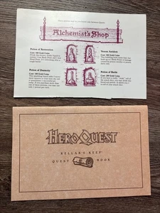 Hero Quest Kellar's Keep Quest Book & Alchemist's Shop Only - R822D - Picture 1 of 3