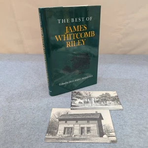 The Best of James Whitcomb Riley Ed., by Donald C Manlove Hardcover w Postcards+ - Picture 1 of 8