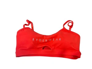 Sujetador deportivo Ryderwear para mujer talla mediana rojo grapas NUEVO CON ETIQUETAS - Imagen 1 de 7