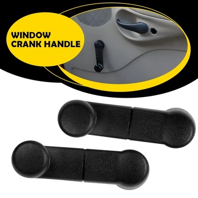 2 NEW Inside Manual Window Handles Crank Black for 1993-2011 FORD RANGER F150 - Image 1 of 4