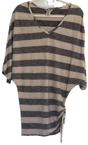 Hard Tail Forever Cover Up Top Blue Striped Tie Side Y2K 90’s Nautical Beach - Picture 1 of 11