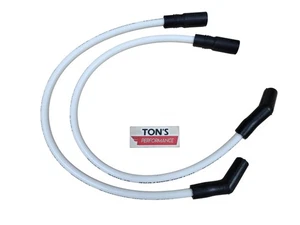 White 10mm Ignition Spark Plug Wires EFI Harley H-D FLT FLHT FLHR FLTR 99-08 - Bild 1 von 5