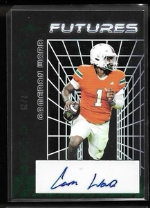 2024 Leaf Futures Football Cameron Ward Green Auto /25 Miami/Titans 1st Pick SP - Picture 1 of 2