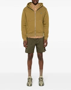 CANADA GOOSE KILLARNEY MILITARY GREEN LOGO SHORTS PANTALONCINI UOMO 7501MB49 - Picture 1 of 5