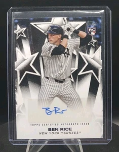 2025 Topps Serie 2 Ben Rice Estrellas de Béisbol Automático Novato RC #BSA-BR Yankees - Imagen 1 de 2