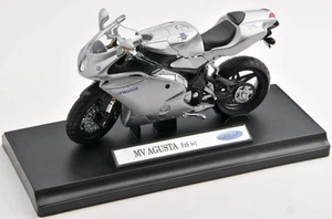 BLITZ VERSAND MV Agusta F4S 1+1 silber / silver Welly Motorrad Modell 1:18 NEU - Bild 1 von 1