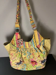 Borsa a mano per lo shopping Kate McRostie giardino pergamena tela tote piscina spiaggia - Foto 1 di 12
