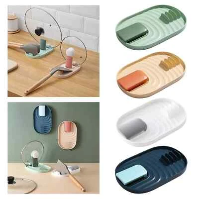 Spoon Rest Pot Lid Holder Kitchen Cooking Tools Kitchen Spoon Holder Utensil - Image 1 of 4