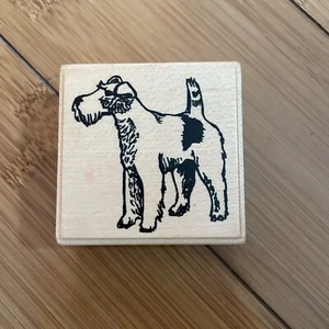 Wire Terrier - Aladine Atelier Rubber Stamp - Dog - Made in France - Picture 1 of 4