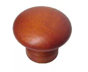 1-1/2" Wood Knob Medium Cherry - Picture 1 of 1