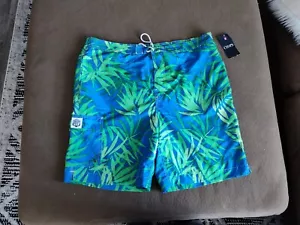 Chaps Mens Swim Trunks Size XXL Floral Print Hawaiian Lined Board Shorts NWT New - Picture 1 of 7