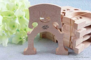 2 Pcs Cello Bridge Flame Maple 4/4 Cello Accessories Aged Maple Wood, Laser Cut - Picture 1 of 5