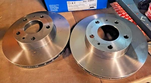 Citroen Relay Peugeot Boxer Ducato 94- Front Brake Discs PAIR Bendix NEW GENUINE - Picture 1 of 2