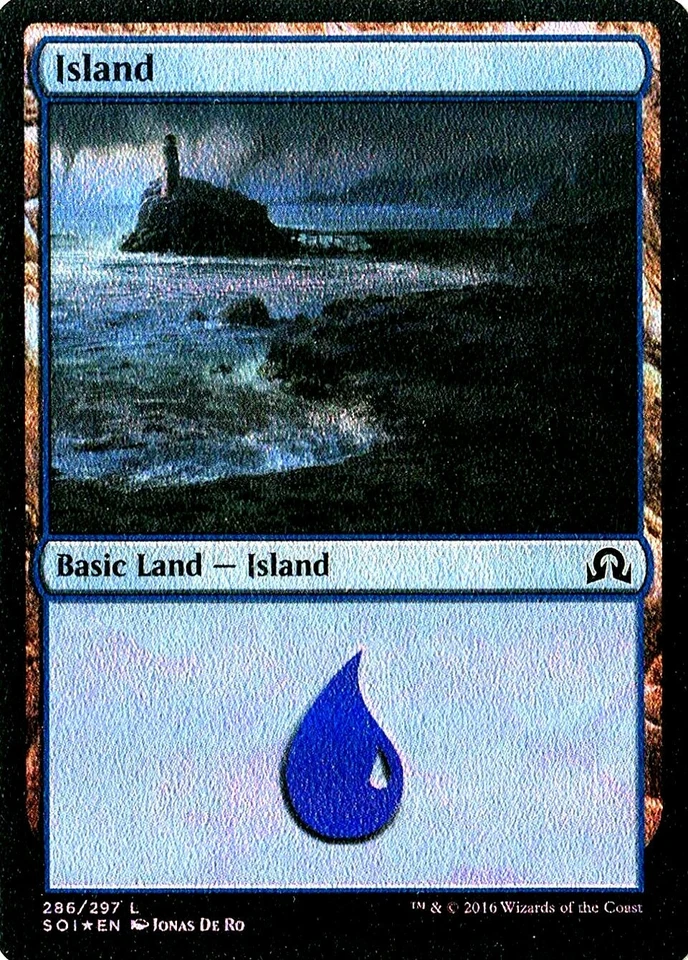 MTG - Shadows over Innistrad - Island #286 - Foil - Various conditions - Image 1 of 1