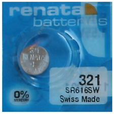 Pile pour montre Renata SR616SW 321 SR65 pile bouton 0% mercure Swatch