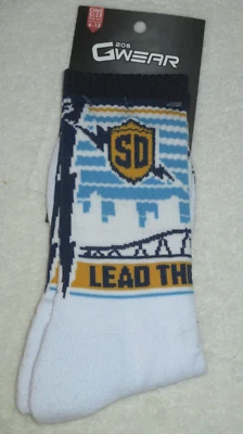 G206 Wear SD Lead The Charge San Diego One Size Fits All 6-13 NFL Socks - Image 1 of 2