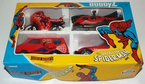 The Amazing Spider-Man Super Heroes Vehicle Play Set Spider Bike Copter Van Car - Picture 1 of 9