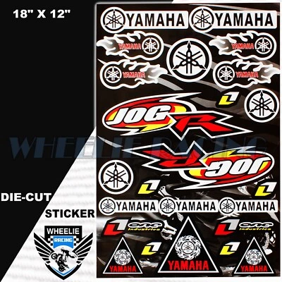 MOTOCROSS MOTORCYCLE DIRT BIKE ATV HELMET SPONSOR LOGO DECAL STICKER SHEET#JOG - Image 1 of 3