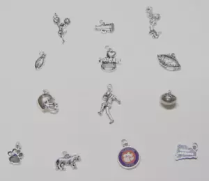 Clemson Calcio Tigers Mini Ornamenti Ciondoli Miniatura Decorazioni Metallo - Foto 1 di 6