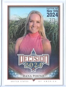 TOLLE SELTENE ENTSCHEIDUNG 2024 ~ DANA PERINO "BLAUER WAHLTAG" KARTE #169 ~ 2/2 - Bild 1 von 2