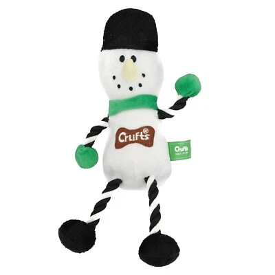 Crufts Quietschend Weihnachten Neuheit Haustier Hund Spielzeug - Schneemann - Bild 1 von 2
