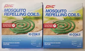 2 Pack 20 Coils Pic Mosqu Repelling Coils C-10-12 Bug Repellent Coil Outdoor - Picture 1 of 4
