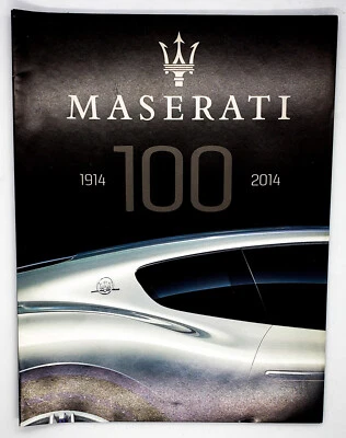 RARE Maserati History 100th Anniversary Commemorative Booklet Brochure 2014 - Image 1 of 4
