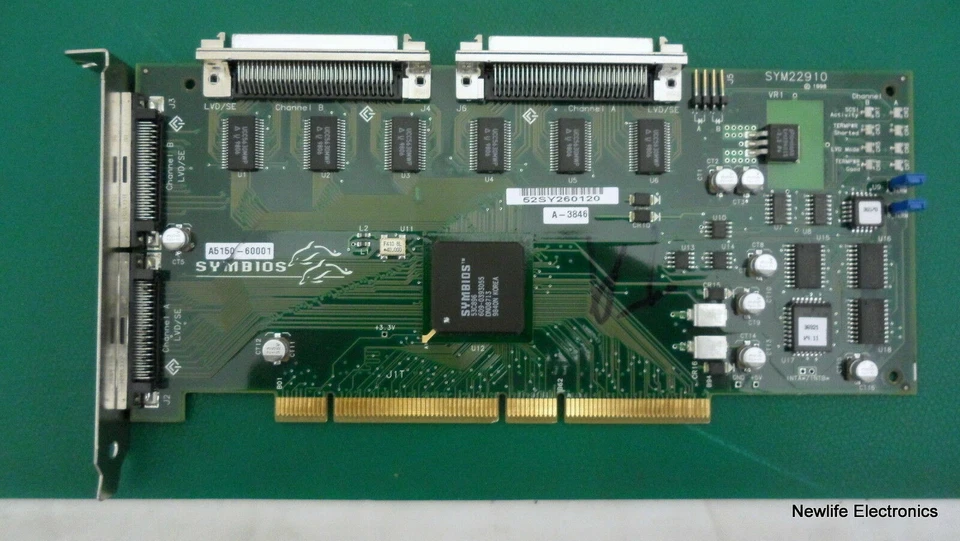 HP A5150-69001 Dual-port PCI Ultra2 LVD SCSI Adapter A5150-60001 - Image 1 of 4