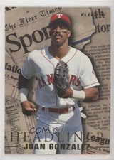 1995 Fleer Update Headliners Juan Gonzalez #10