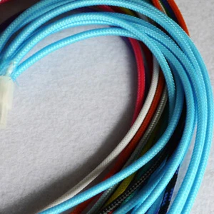 Fluorescent Blue Expandable Braided Cable Sleeving Weave Wire 3/4/6/8/10/12/40mm - Picture 1 of 4