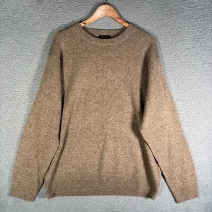 Pendleton Shetland Wool Sweater Men’s XL Brown Crew Neck Washable Knit Pullover - Picture 1 of 7