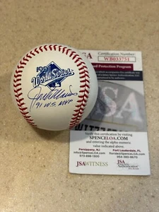 Jack Morris signed 1991 World Series baseball w/91 WS MVP inscription ** JSA ** - Picture 1 of 1