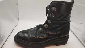 Damen Stiefel Pertini schwarz/Lack 38 Second Hand 06.08.2024 46A - Bild 1 von 5